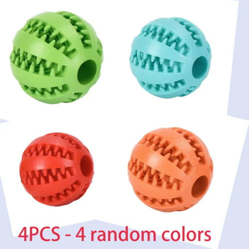 Interactive Dog Food Ball Rubber Chew Toy for Small to Large Dogs And