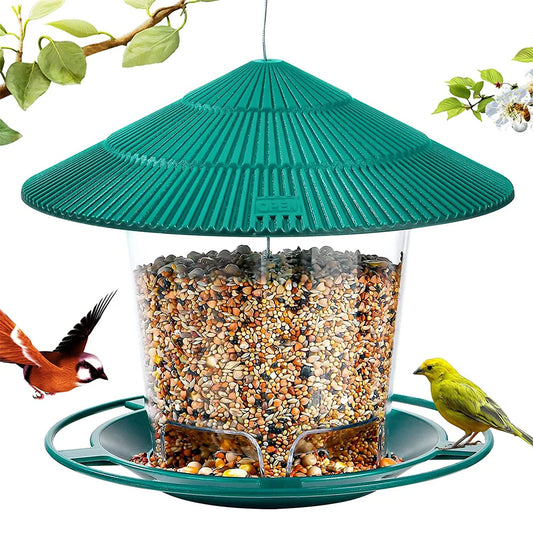 Waterproof Hanging Wild Bird Seed Feeder Bird Feeding Tool Garden
