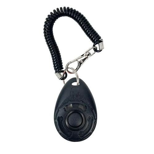 Dog Training Clicker Aid Adjustable WristStrap Sound Plastic Pet Cat