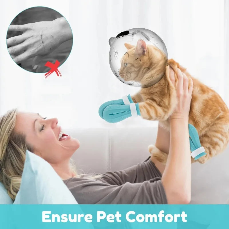 1Set Cat Muzzle Pet Grooming Cover Accessory Cat Anti Bite Anti