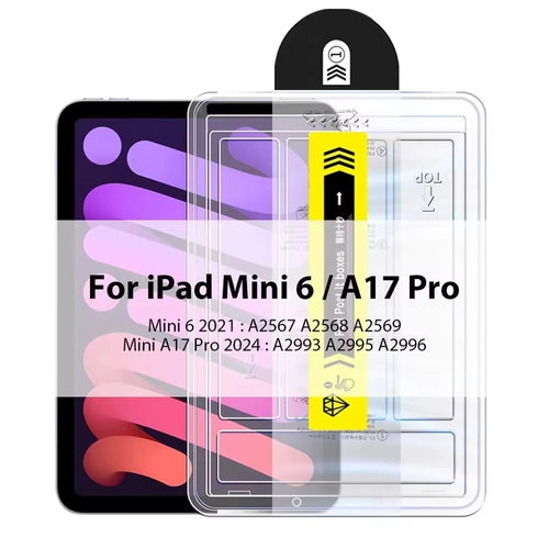 Easy Install Tempered Glass for iPad Pro 13 11 M4 M3 M2 for iPad Air