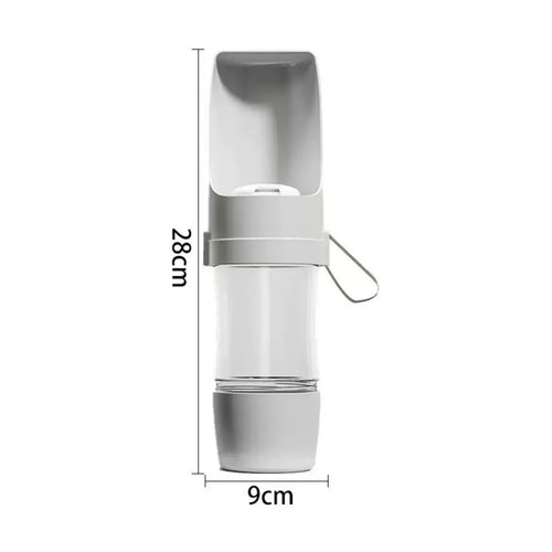 Portable Dog Cat Water Bottle with Storage Food and Water Container