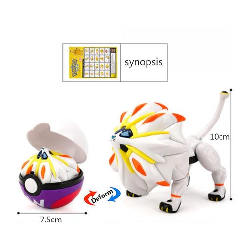 18 Styles Pokemon Anime Deformation Figures Pikachu Eevee Mewtwo