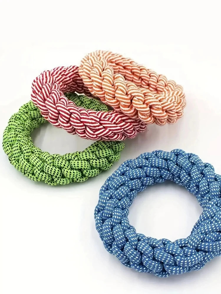 1pc Pet Dog Rope Toy Durable Chew Bite Resistant Interaction Pet Toys