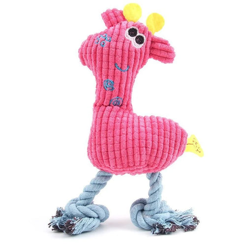 New Interactive Dogs Plush Toy Indoor Chewy Resistant Fleece Squeak