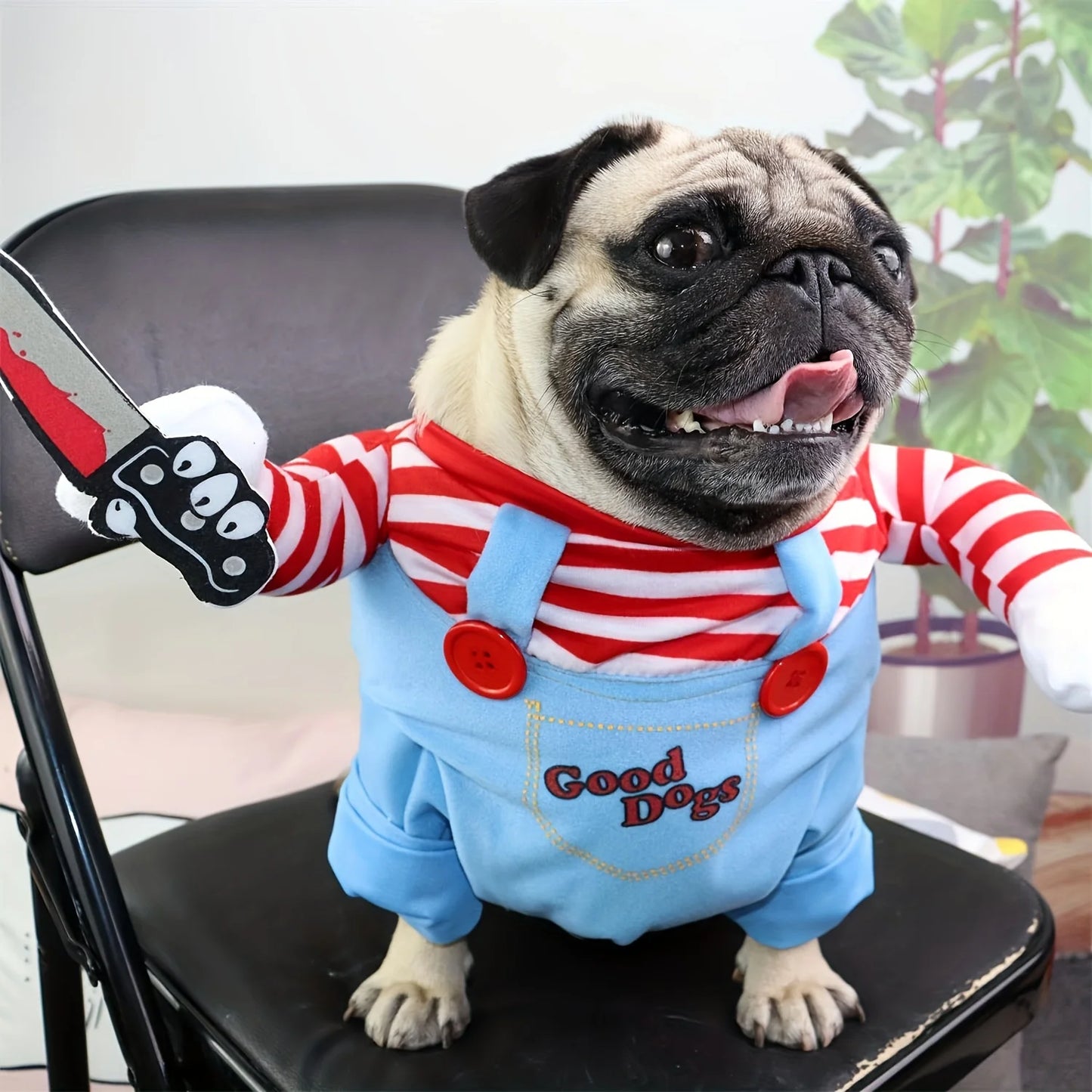 Halloween Pet Dog Clothes Transformed Pet Apparel and Wig for Holiday