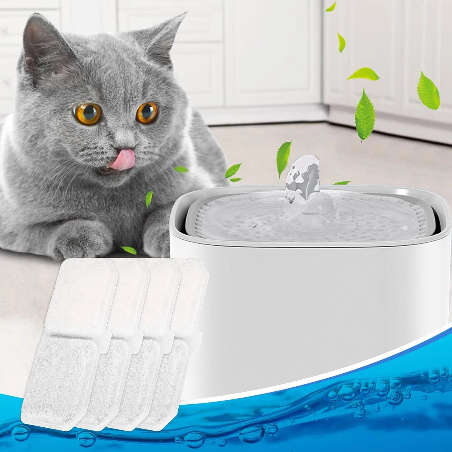 Pack of 8/12 Pet Water Fountain Filters Cat Dog Replacement Activated