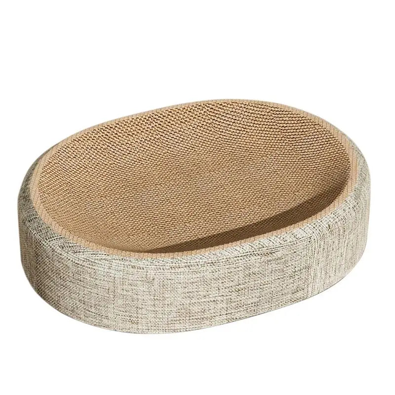Oval Shape Scratch Pad For Cats sisal Scratching Cat Bed