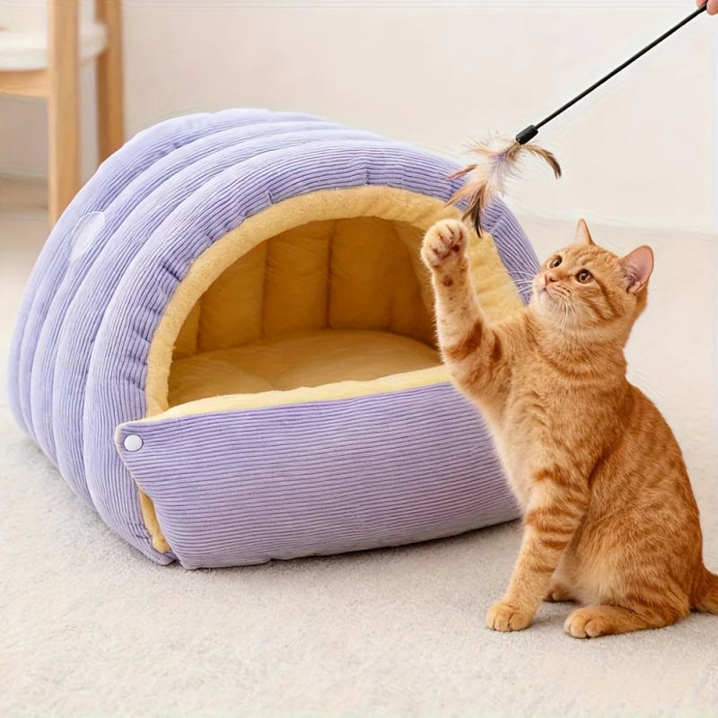 Winter Warm Cat Bed Warm Pet House Pet Sleeping Nest Thickening Warmth