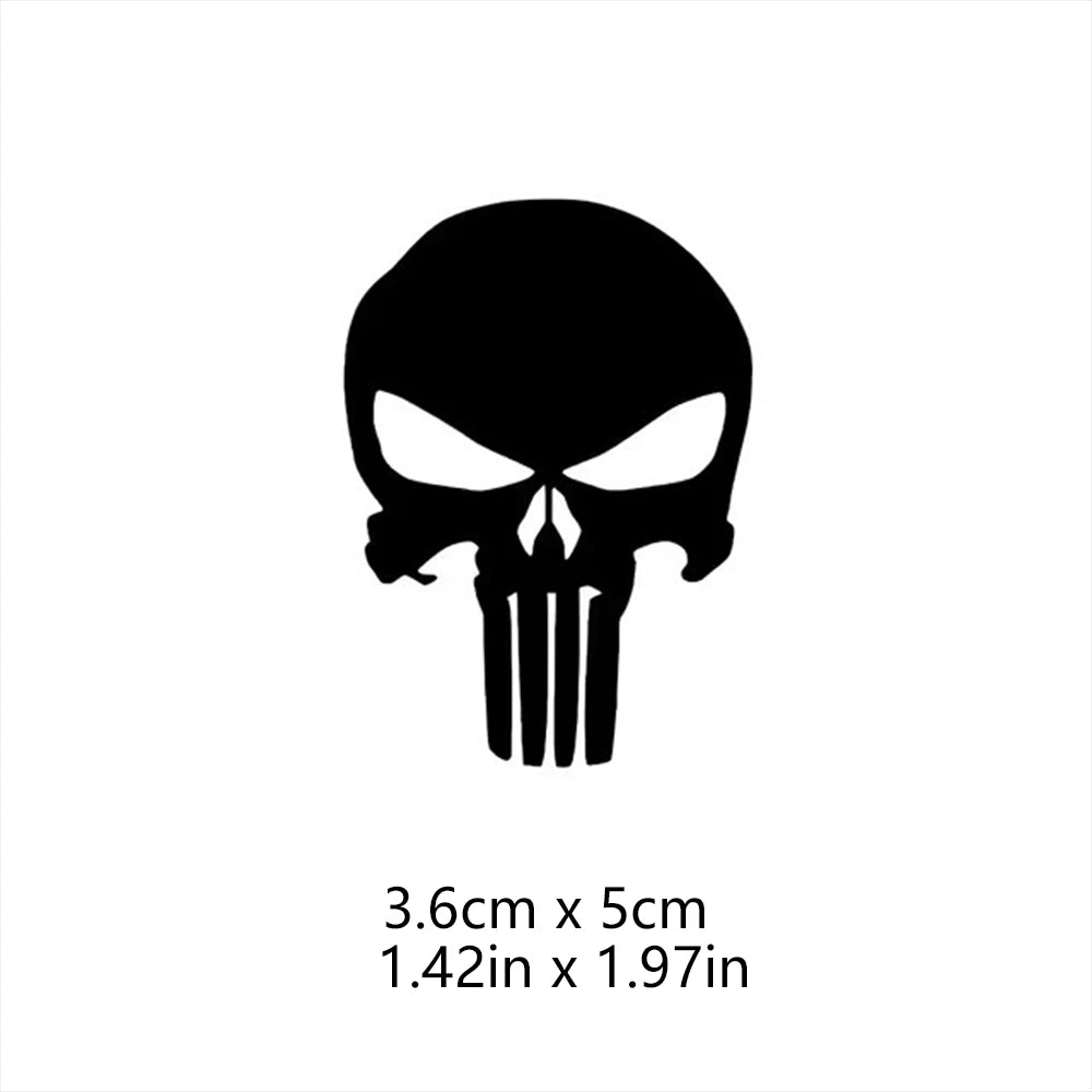 Skull Head Motorcycle Glow Stickers Waterproof Moto Helmet Decoration