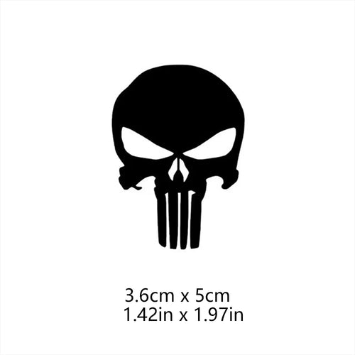Skull Head Motorcycle Glow Stickers Waterproof Moto Helmet Decoration