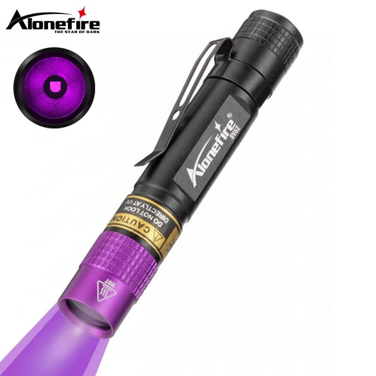 SV62 3W UV 365nm LED Flashlight AAA Mini Pen Ultraviolet Torch Money