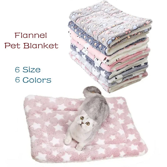 Flannel Pet Mat Dog Bed Cat Bed Thicken Sleeping Mat Dog Blanket Mat