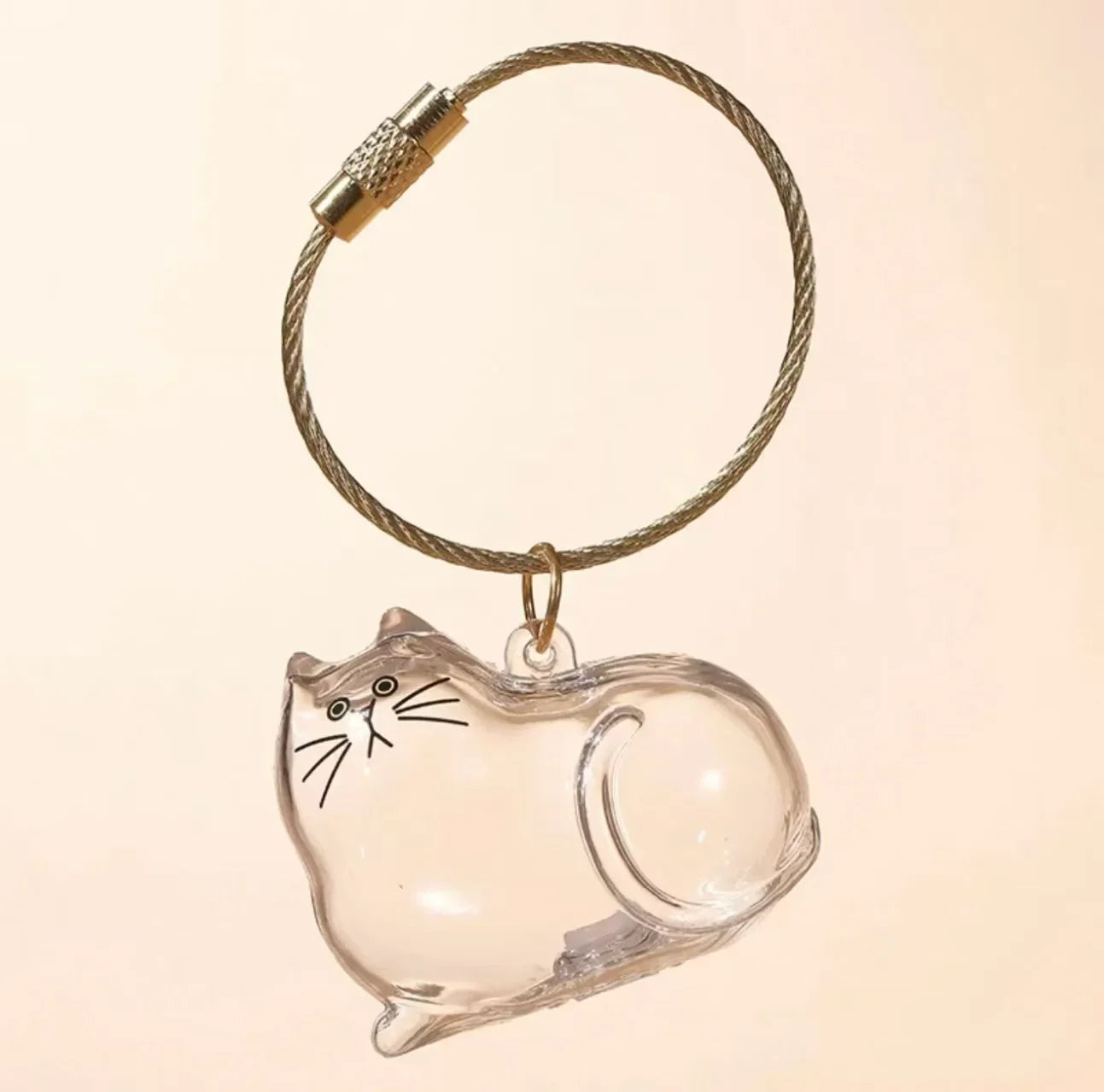 Pet Hair Memorial Keepsake Box & Bottle - Transparent Storage