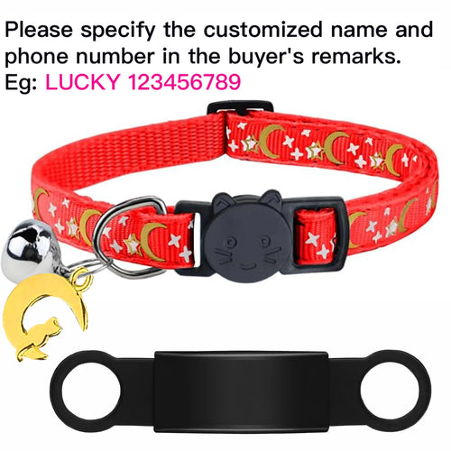Customized Cute Glow Cat Collar Free Engraved Puppy Kitten Anti-lost