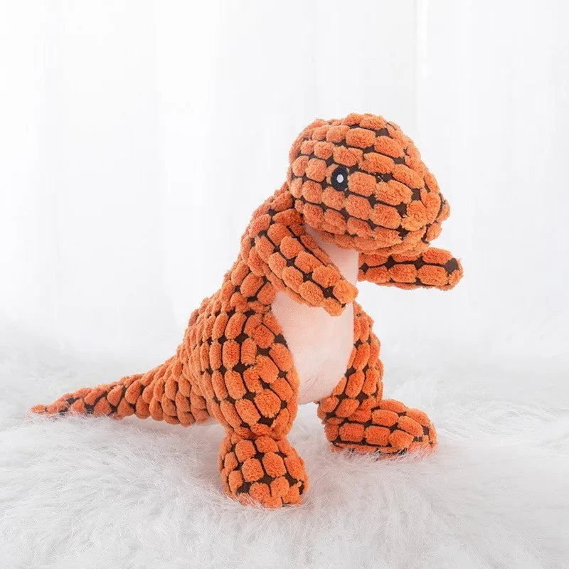 Pets Dog Chew Stuffed Funny Dinosaur Shape Cats Corn Wool Vocal Apply