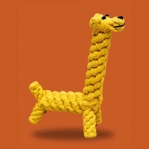 1pc rope knot grinding teeth resistant hand-woven animal cotton rope