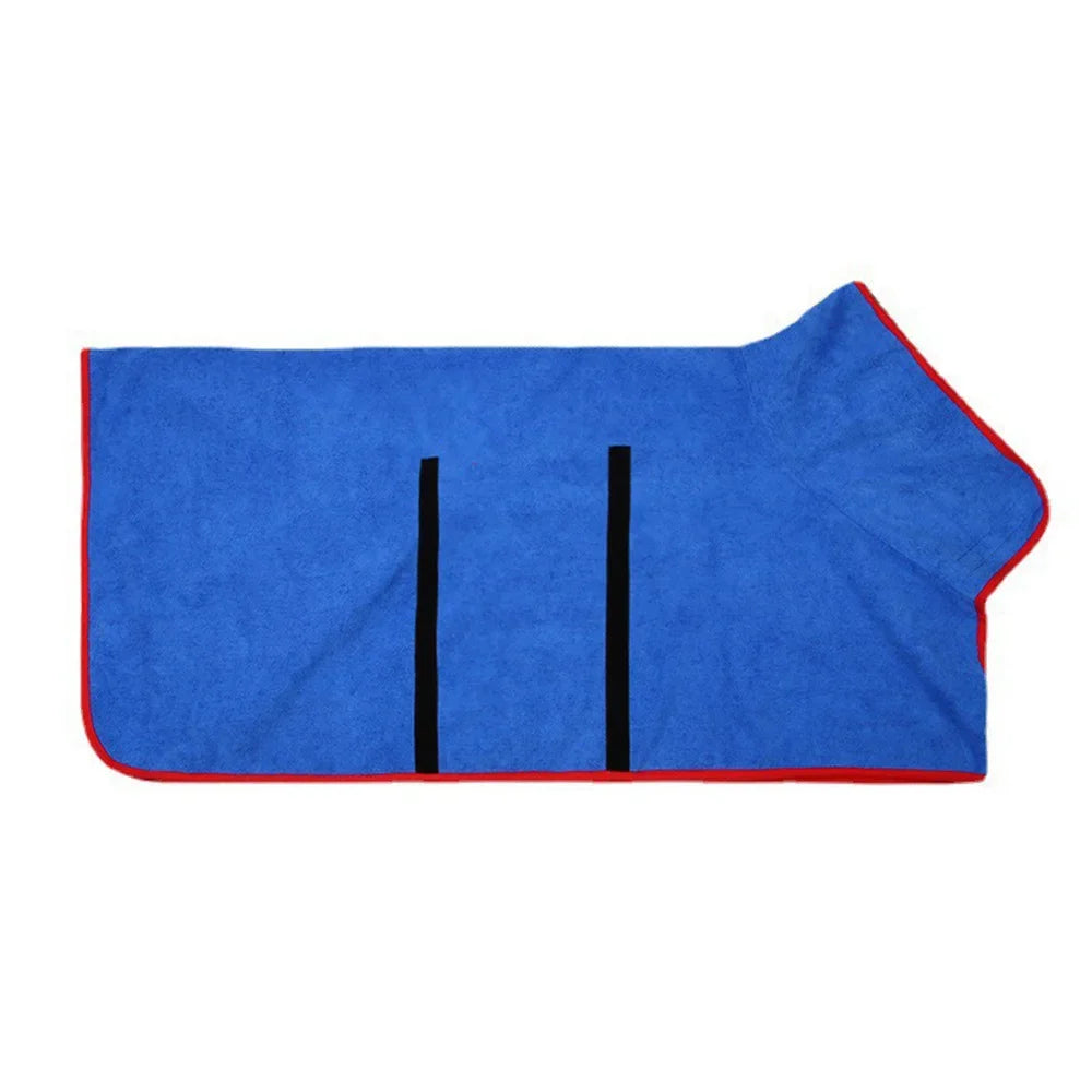 Dog Bathrobe Absorbent Pet Quick Drying Bath Towel Dog Bath Towel