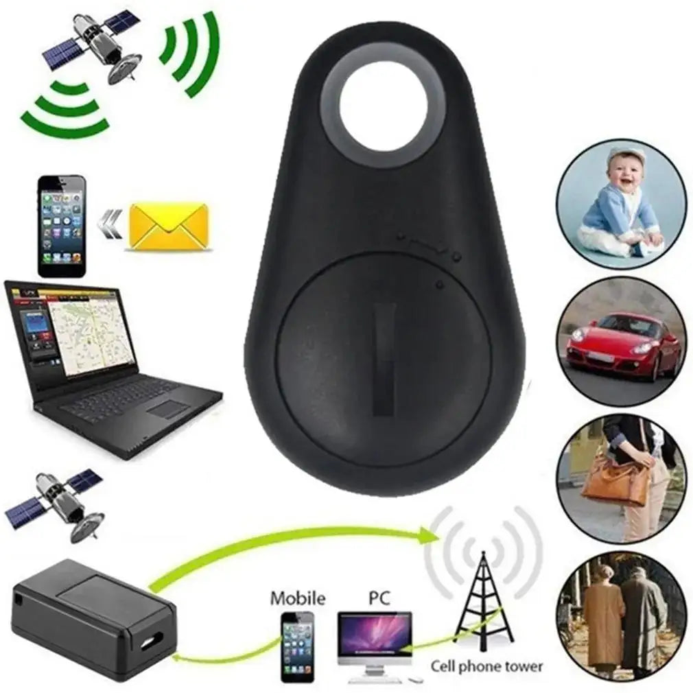1-5pcs Mini GPS Tracker Bluetooth Tracker AntiLost Device Round Pet