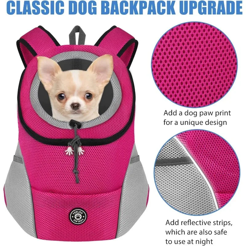 New Double Shoulder Portable Travel Backpack Outdoor Pet Dog Carrier