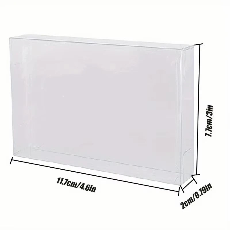 For N64 gaming cartridge case - ultra-thin 0.3mm PET protective case,