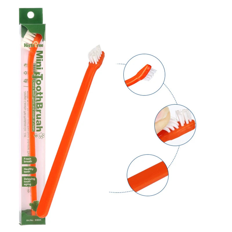 Vet Recommended Dog Toothbrush - Micro Head Teeth Cleaning Tool for