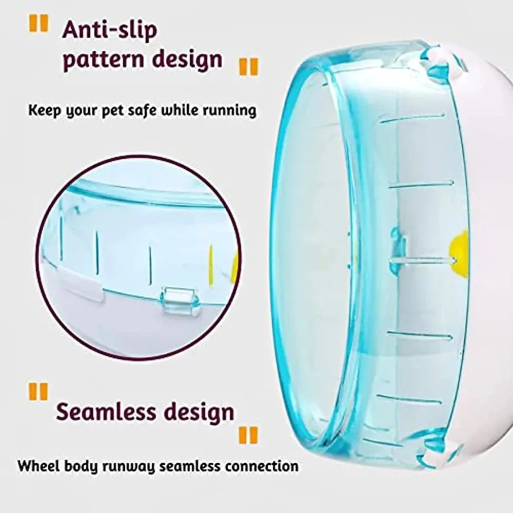 Hamster Wheel Running Disc Toy Sport Running Silent Transparent Small
