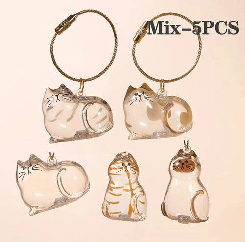 Pet Hair Memorial Keepsake Box & Bottle - Transparent Storage