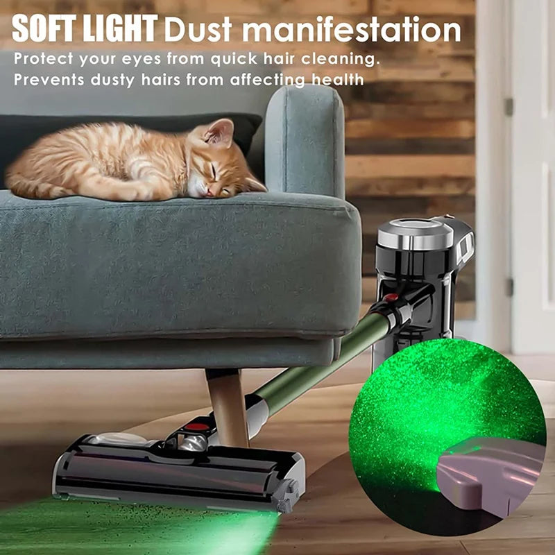 Vacuum Cleaner Laser Light Dust Display LED Lamp Clean Up Dust Pet