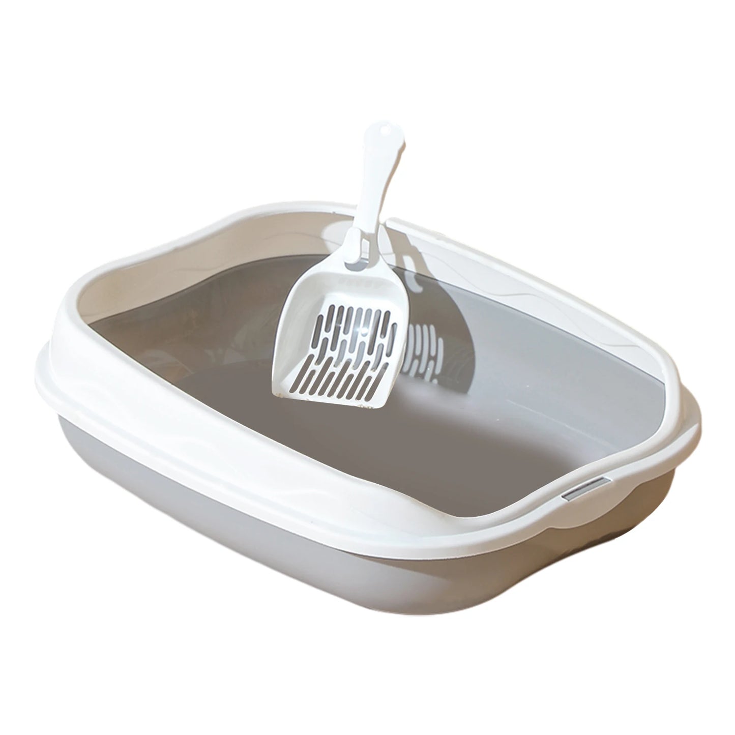 Semi-enclosed Litter Box Spatter-proof Cat Toilet Large Kitten