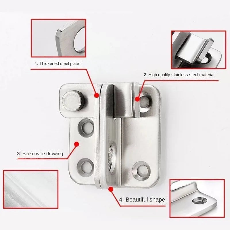 1pc Flip Latch Gate Latches Slide Bolt Latch Safety Door Lock Catch