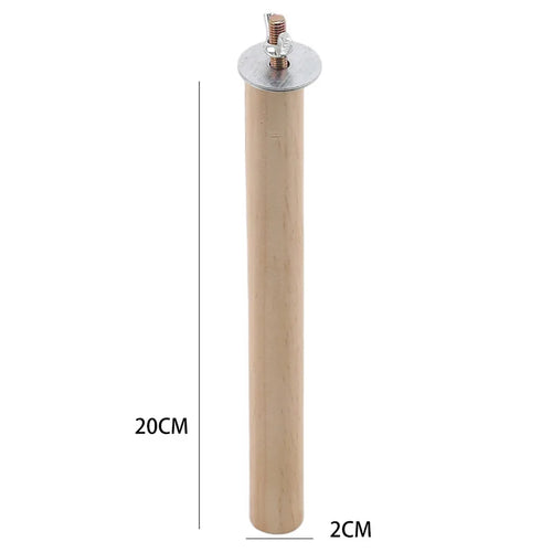 Parrot Pet Raw Standing Stick Wood Hanging Stand Rack Toy Sticksstand
