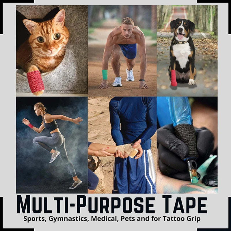 Sports Bandage Elastic Elastoplast Self Adhesive Tape Protect Wrist