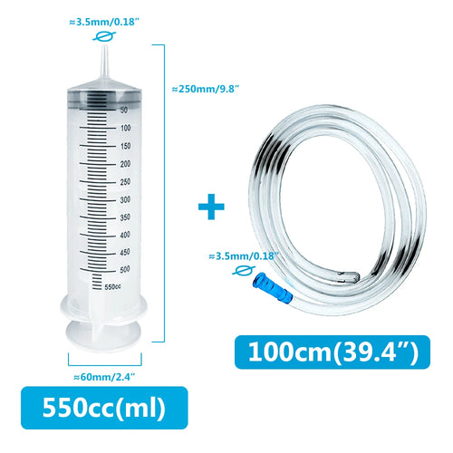 Multifunction 100ml-550ml Syringe Large Capacity With 100cm Hose Pump