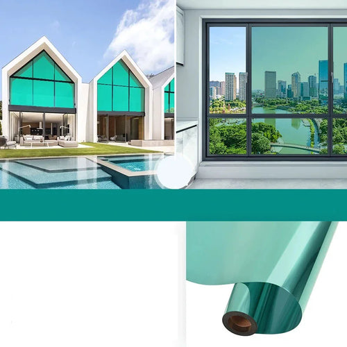 Unidirectional mirror window film protection insulation glass film