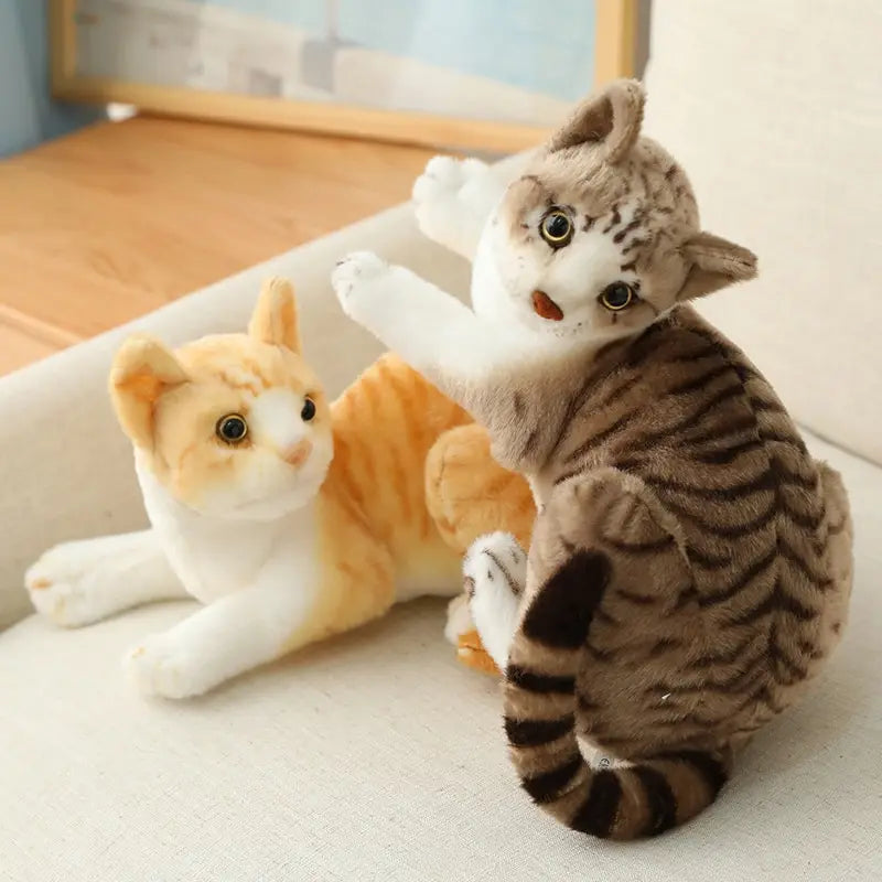 Stuffed Siame Cats Plush Toy 20/25cm Simulation American Shorthair