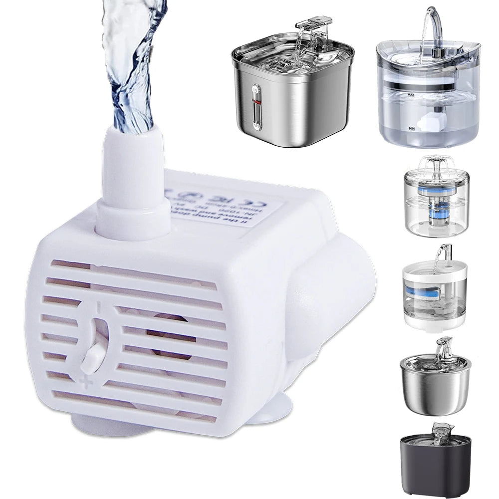 USB Water Pump For Multiple Styles Pet Cat Water Fountain Auto Cat Dog
