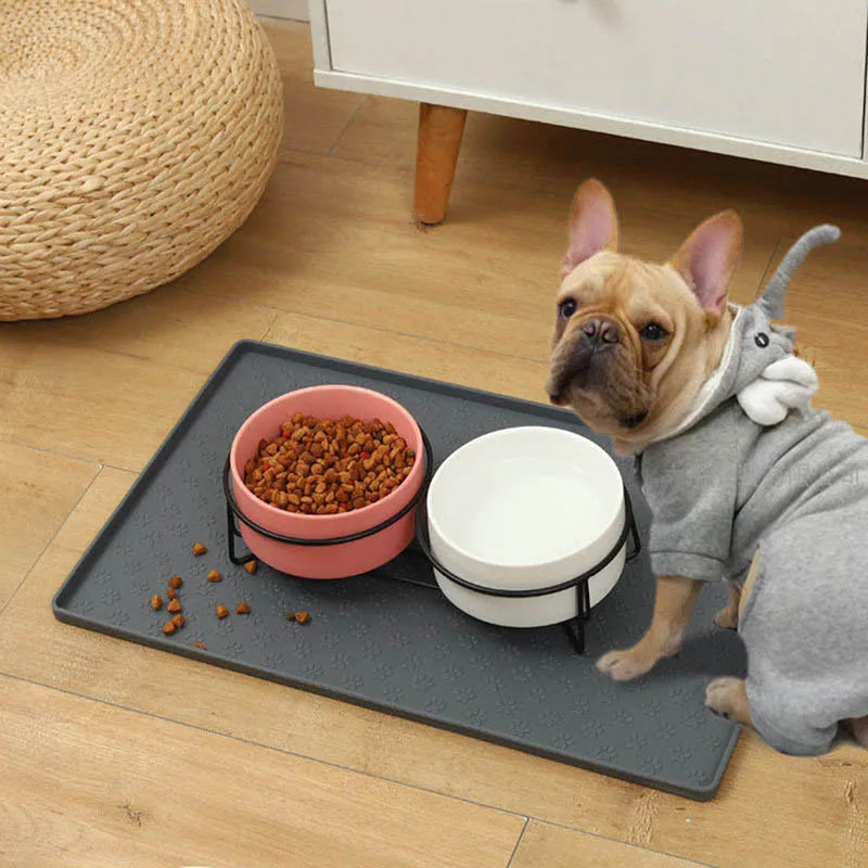 Silicone material dog drinking water and eating mat cat mat pet mat