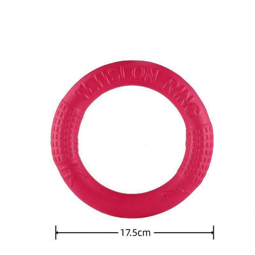 1pc Orange Dog Toys Pet Flying Disk Training Ring Puller EVA
