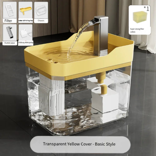 Cat Water Fountain Auto Filter USB Pet Drinking Dispenser Live Water