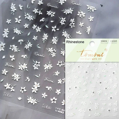 1piece 5D glass fragment nail sticker high quality stained glass