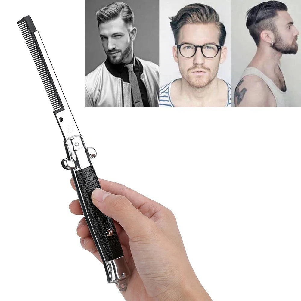 1Pc Folding Spring Comb Mens Womens Beauty Handmade Folding Pocket