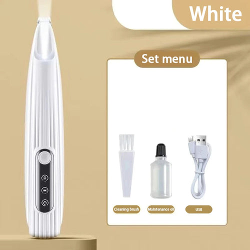 Portable Dog Paw Trimmer with Led Light Rechargeable Cordless Nail