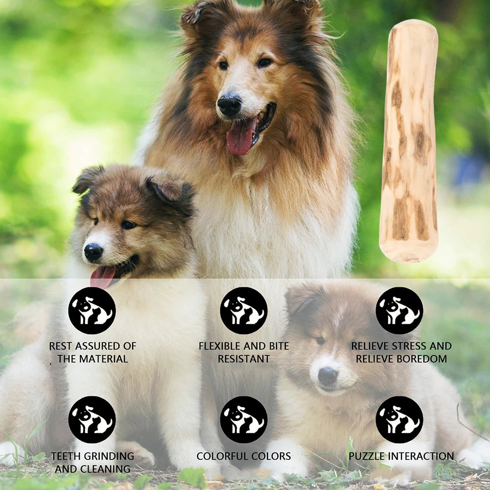 Dog Teeth Grinding Rod Wooden Chewing Toy Natural Coffee Wood Chewable