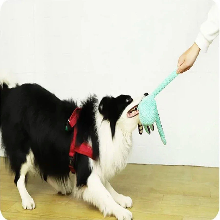 Pet plush octopus toy interactive sound anti-demolition home large and