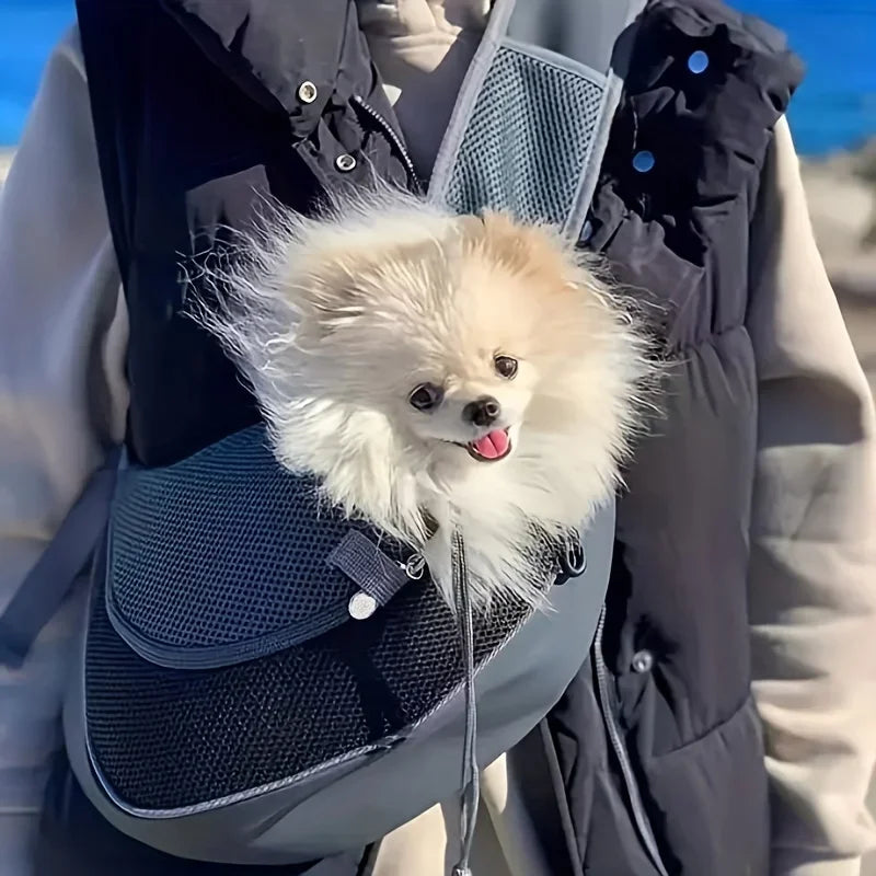 1Pc Dog out backpack,Dog Sling Carrier Breathable Mesh Travel