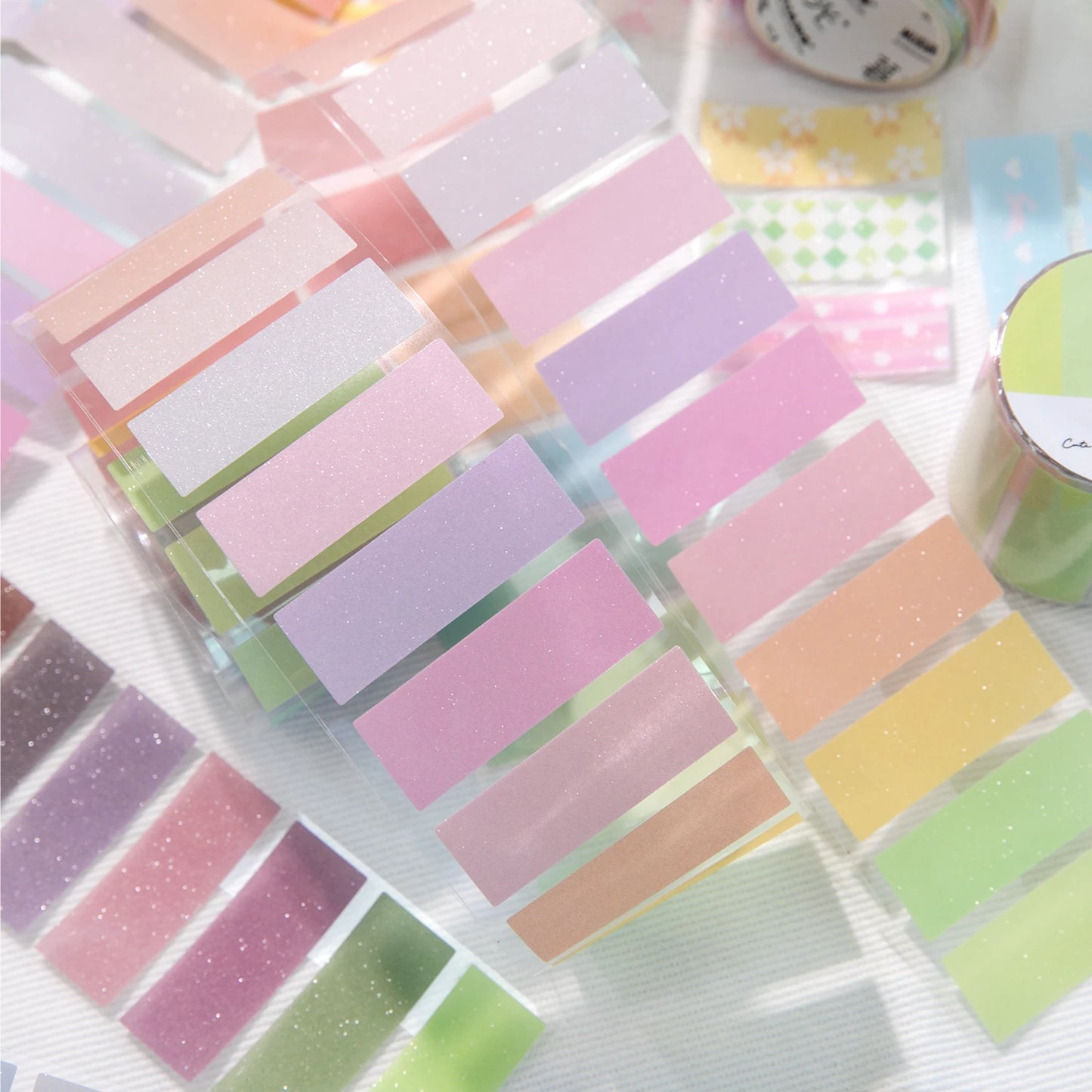 45mm*2m Color Labels Stickers PET Tape DIY Decor Scrapbooking Collage