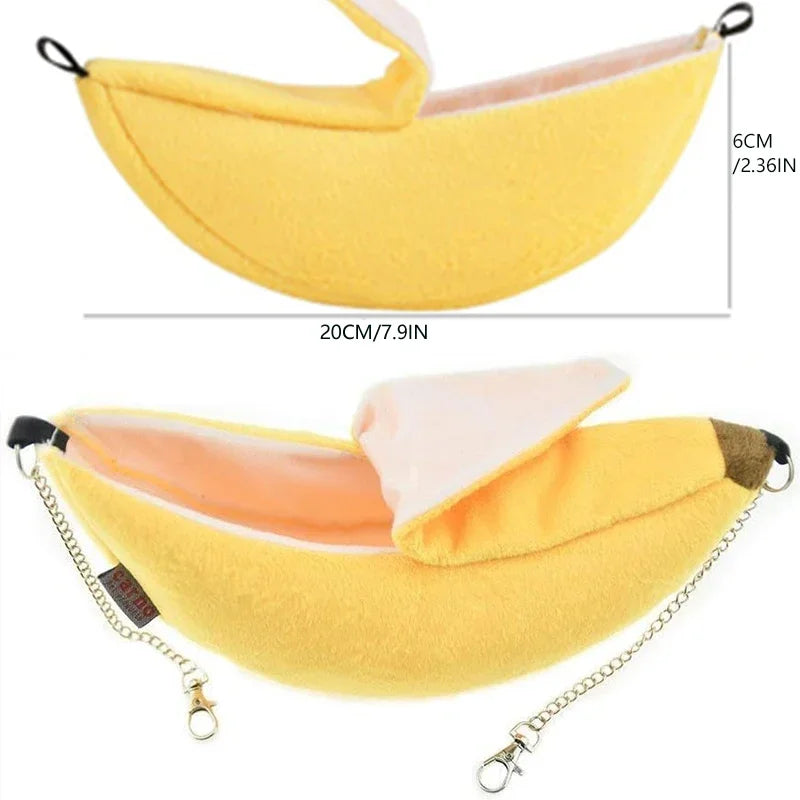 Banana Hamster Bed House Hammock Small Animal Warm Bed House Cage Nest