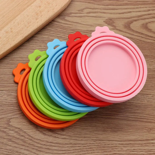 3 In 1 Silicone Canned Lid Reusable Food Tin Cover Keep Fresh Kitchen