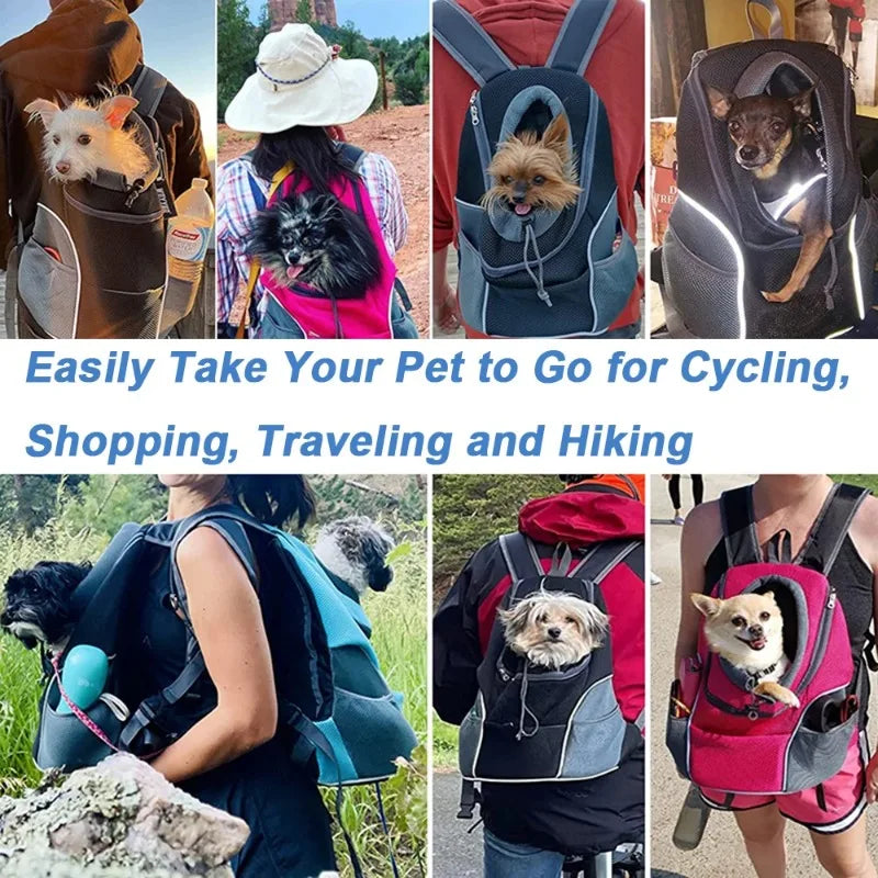 New Dog Pet Backpack Carrier Travel Bag Front Pack Breathable